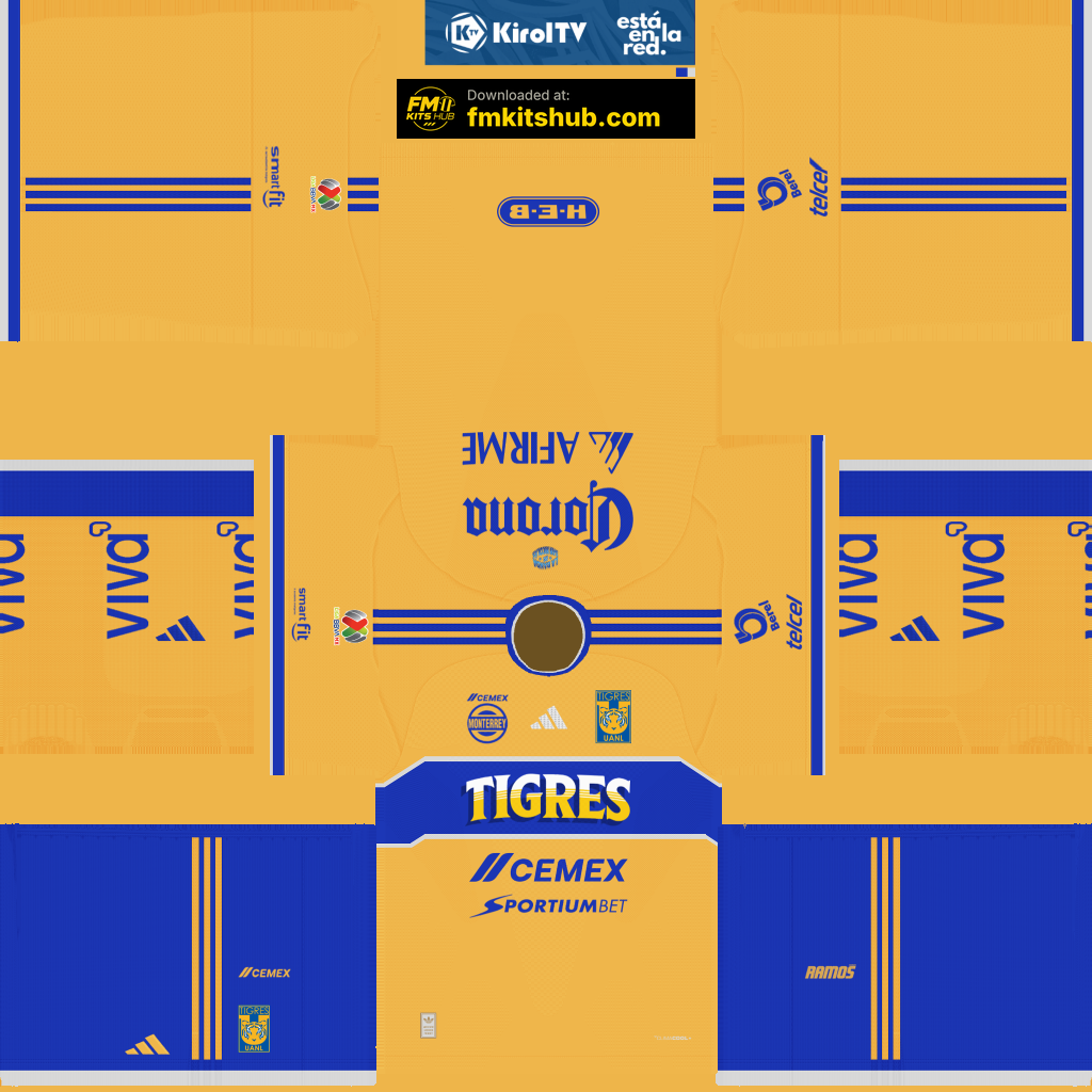 Tigres UANL Home 3D kit