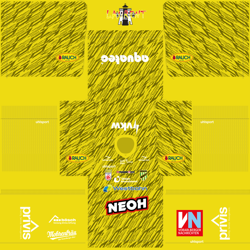 Uniforme Reserva Goleiro do Austria Lustenau