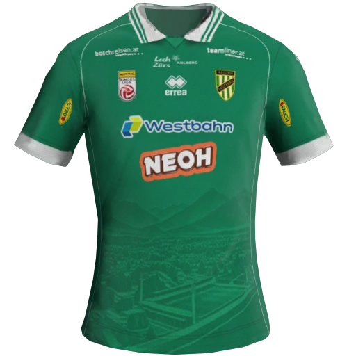 Uniforme Principal 2D do Austria Lustenau