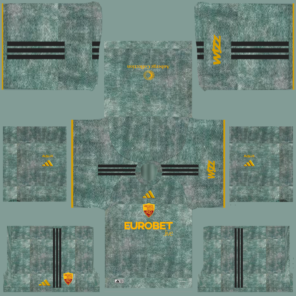 Equipación Tercera 3D del Roma