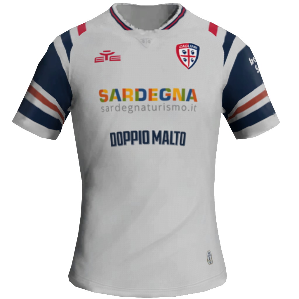 Equipación Visitante 2D del Cagliari