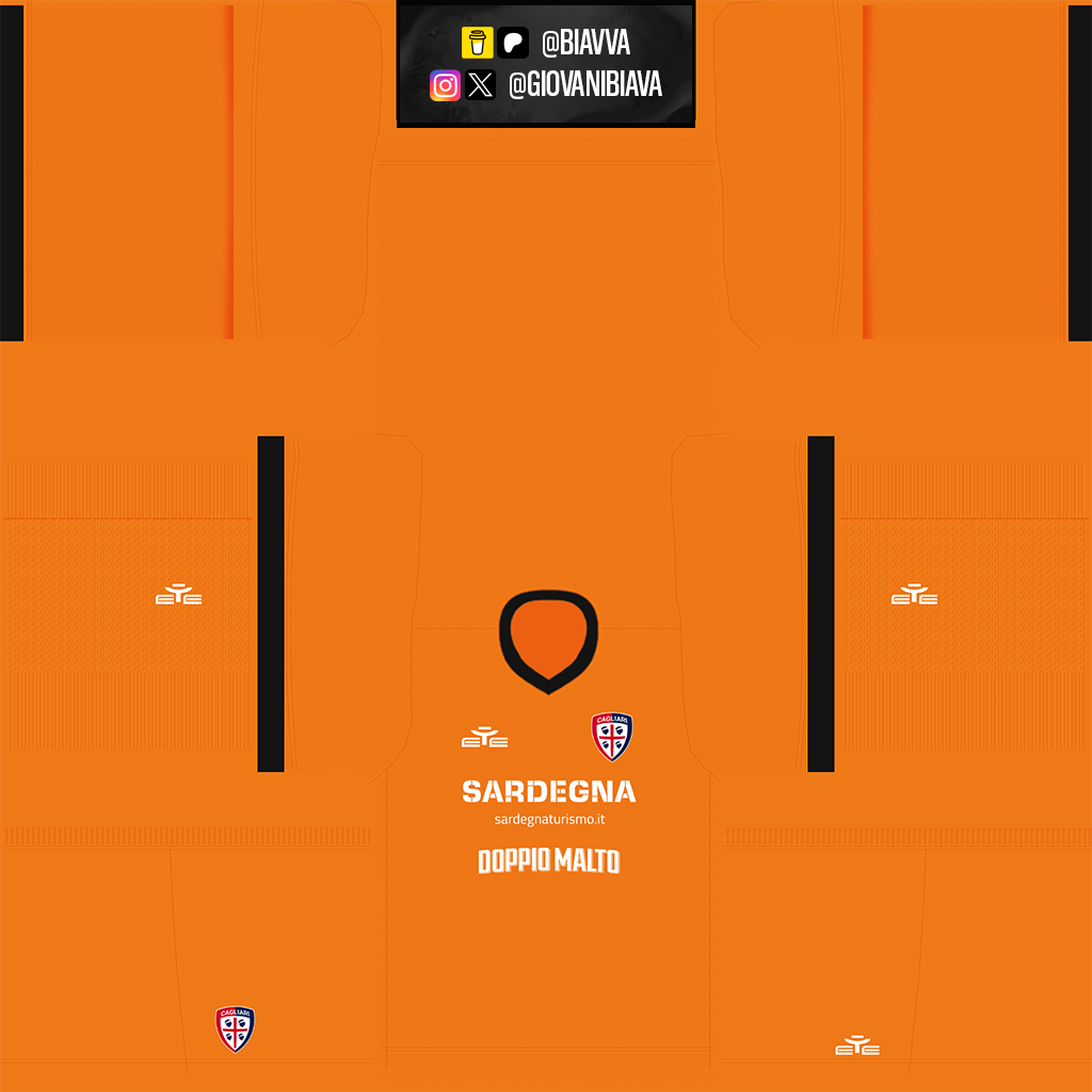 Equipación Visitante Portero del Cagliari