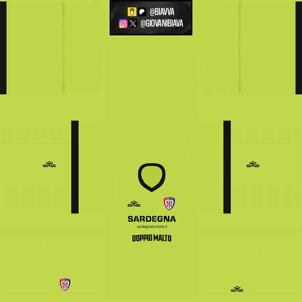 Equipación Tercera Portero del Cagliari
