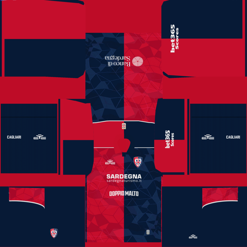 Equipación Local 3D del Cagliari