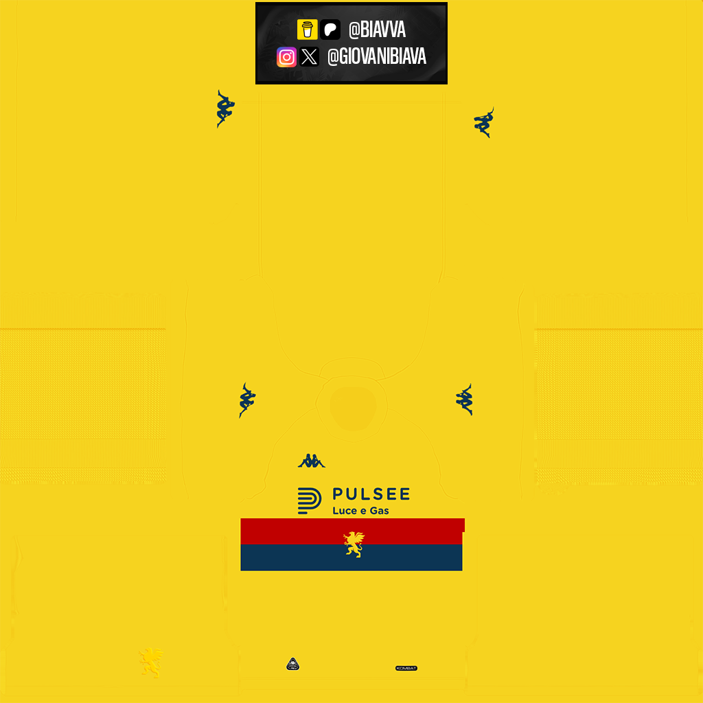 Equipación Visitante Portero del Genoa