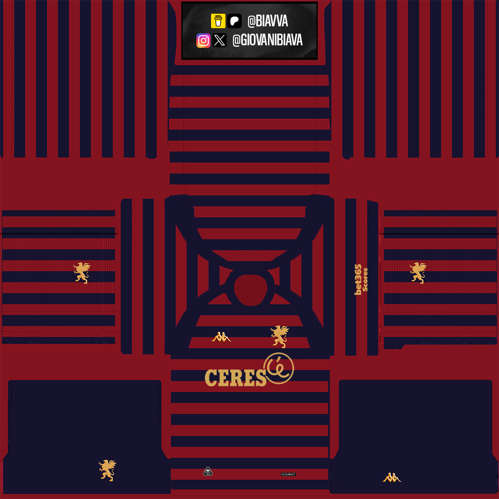 Equipación Tercera 3D del Genoa