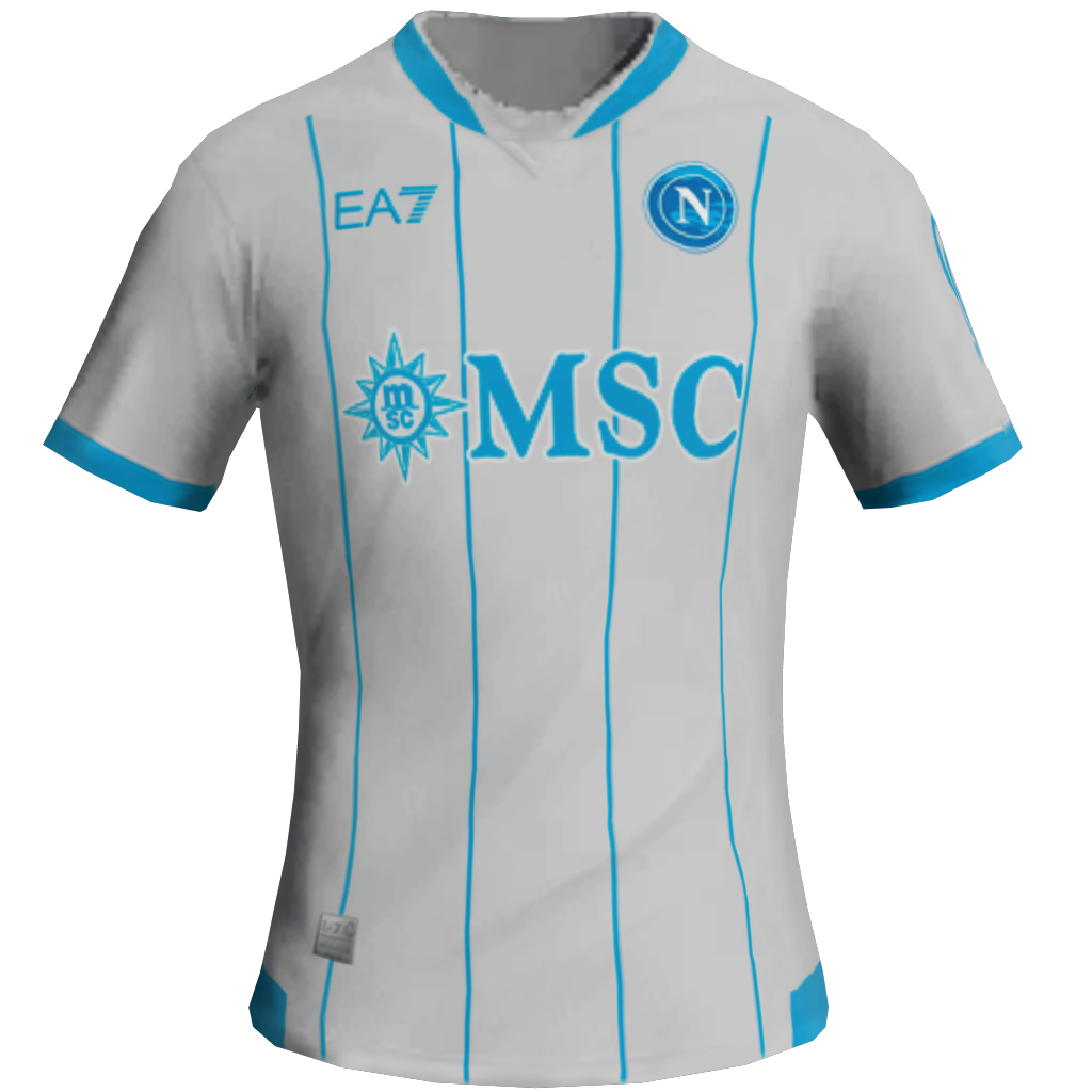 Equipación Visitante 2D del Napoli