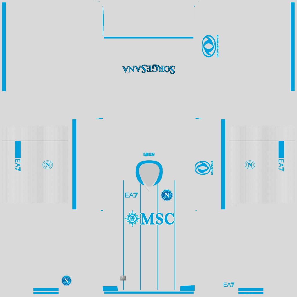 Equipación Visitante 3D del Napoli