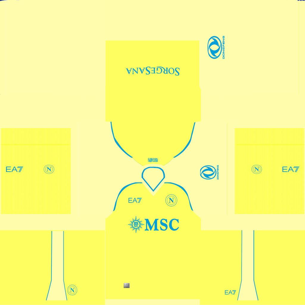 Equipación Tercera Portero del Napoli