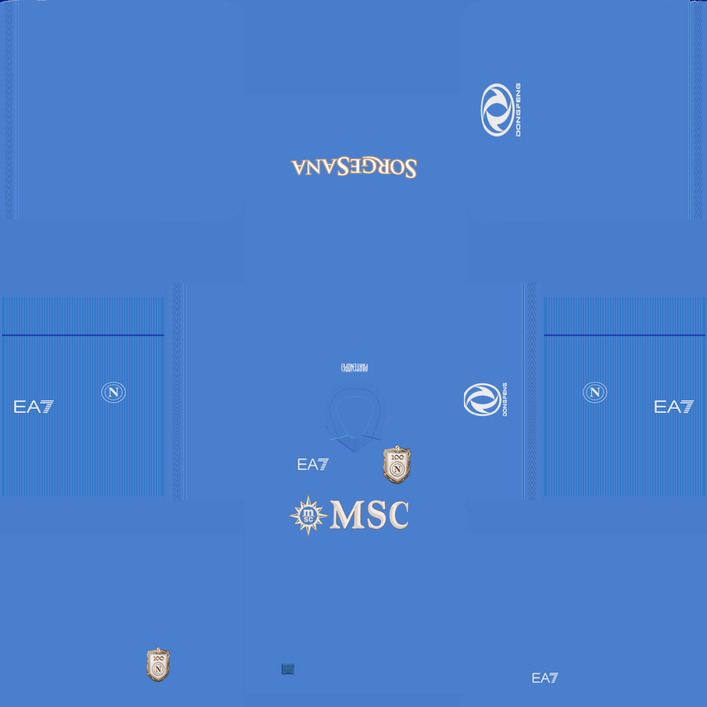 Equipación Local 3D del Napoli