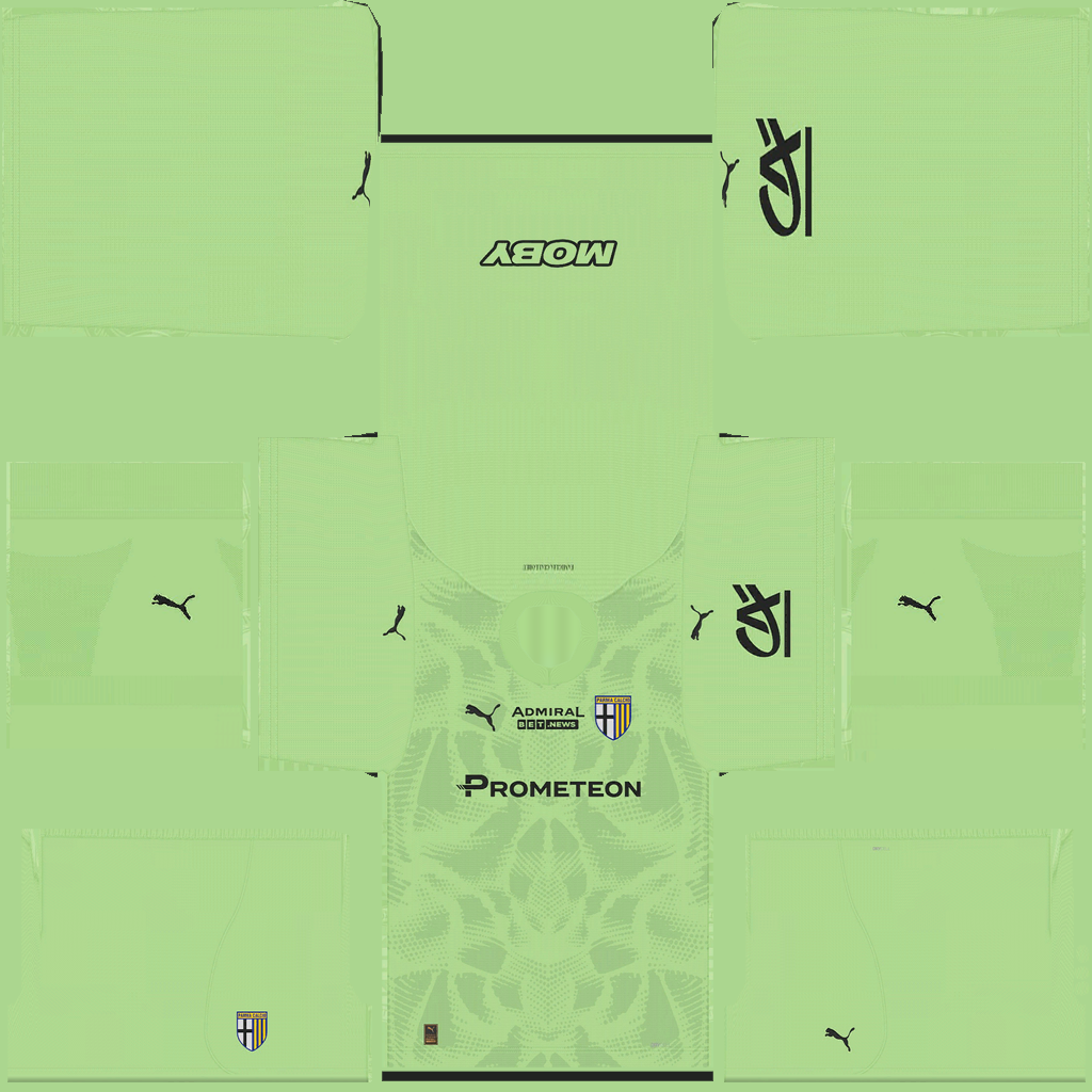 Equipación Visitante Portero del Parma