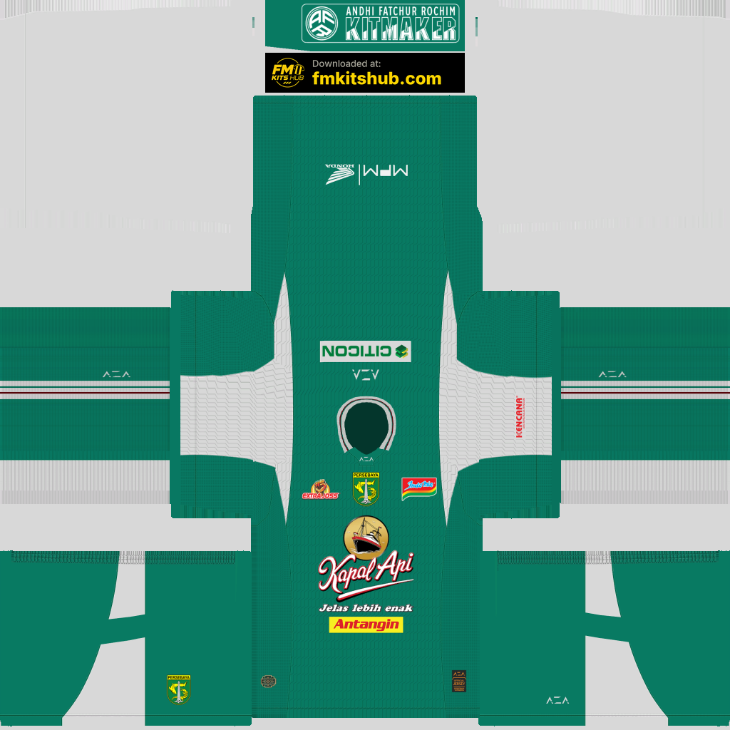 Divisa Terza 3D del Persebaya Surabaya