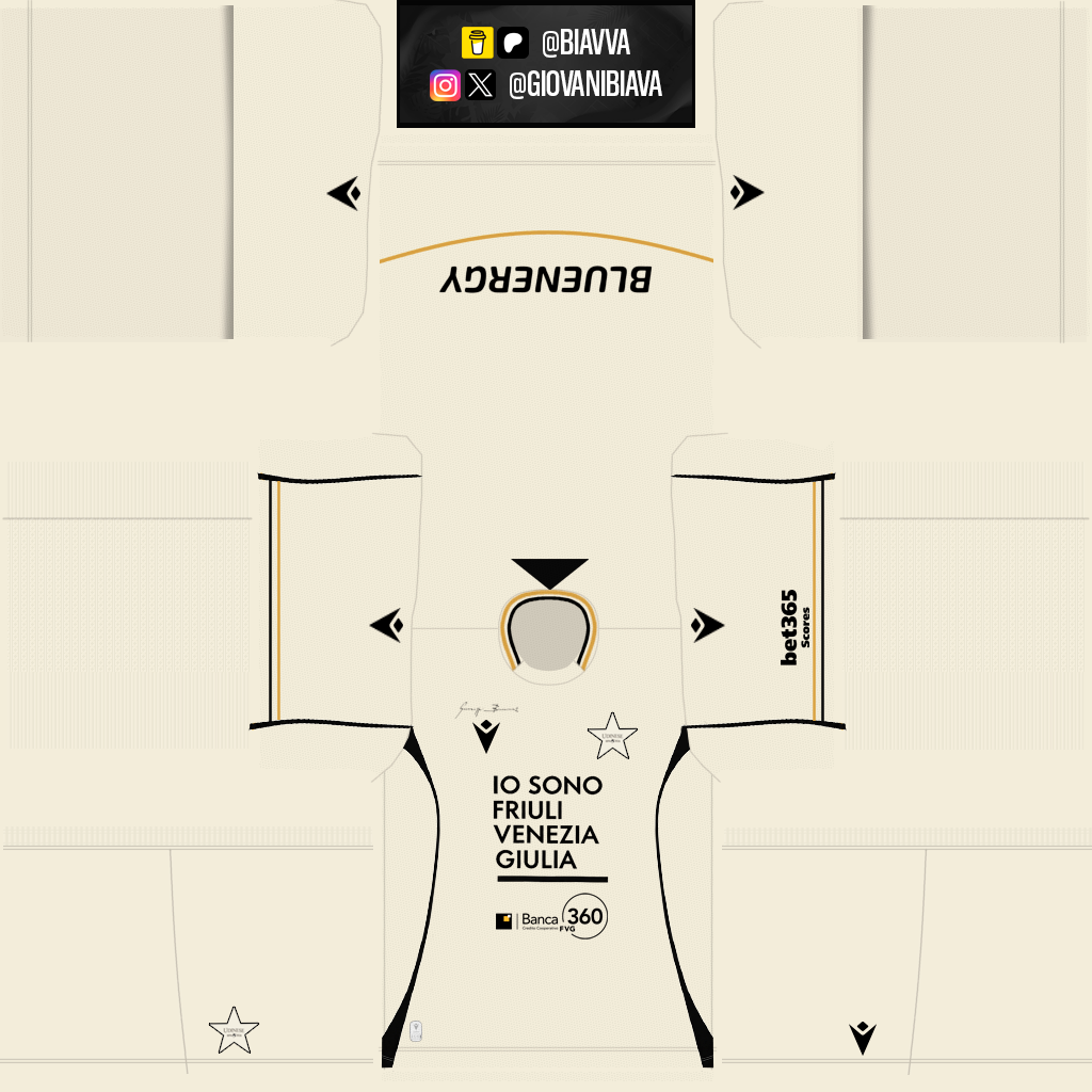 Equipación Tercera 3D del Udinese