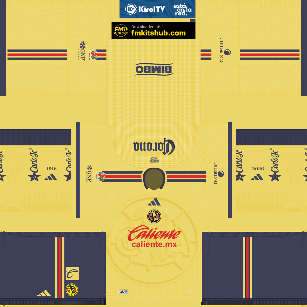 Club América Home 3D kit