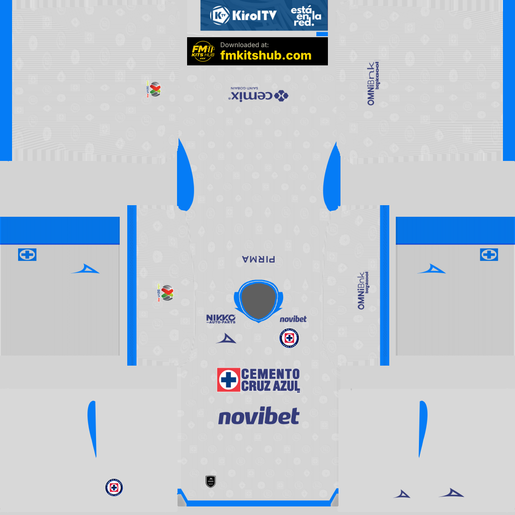 Cruz Azul Away 3D kit