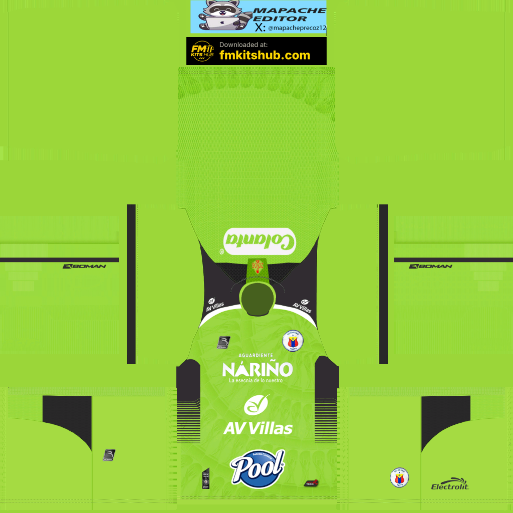 Deportivo Pasto Home GK kit