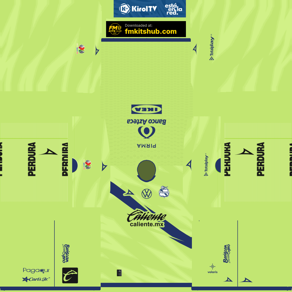 Puebla FC Home GK kit