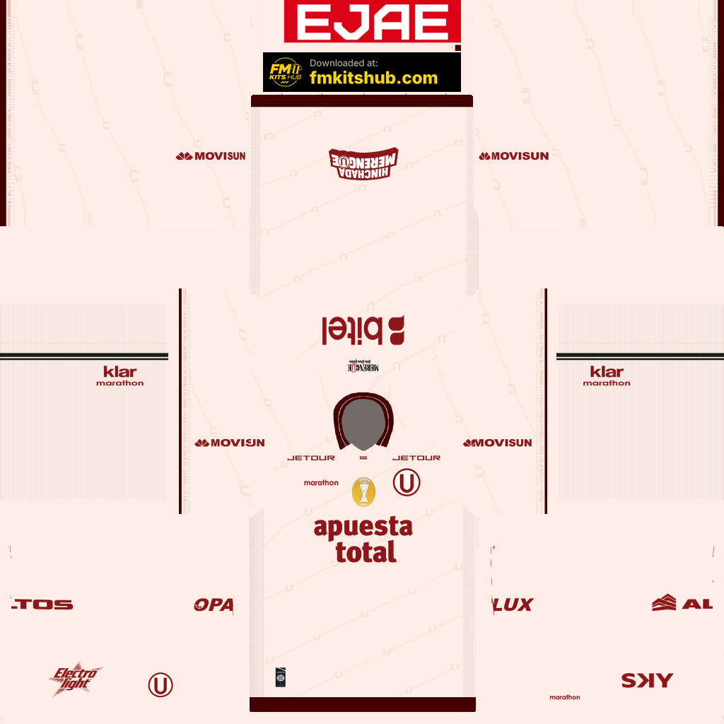 Universitario de Deportes Home 3D kit