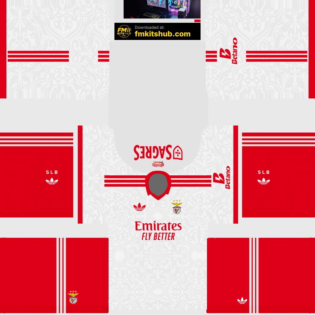 Benfica Away 3D kit
