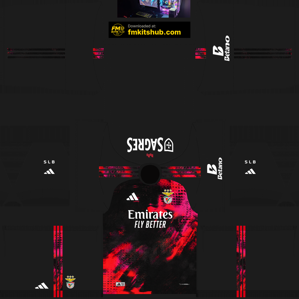 Benfica Third 3D kit