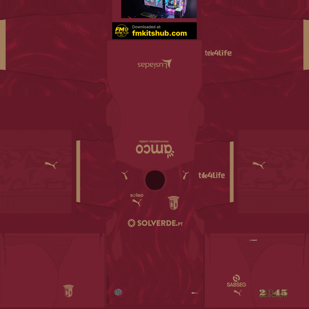 Braga Away 3D kit