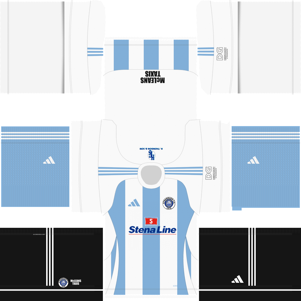 Stranraer Away 3D kit