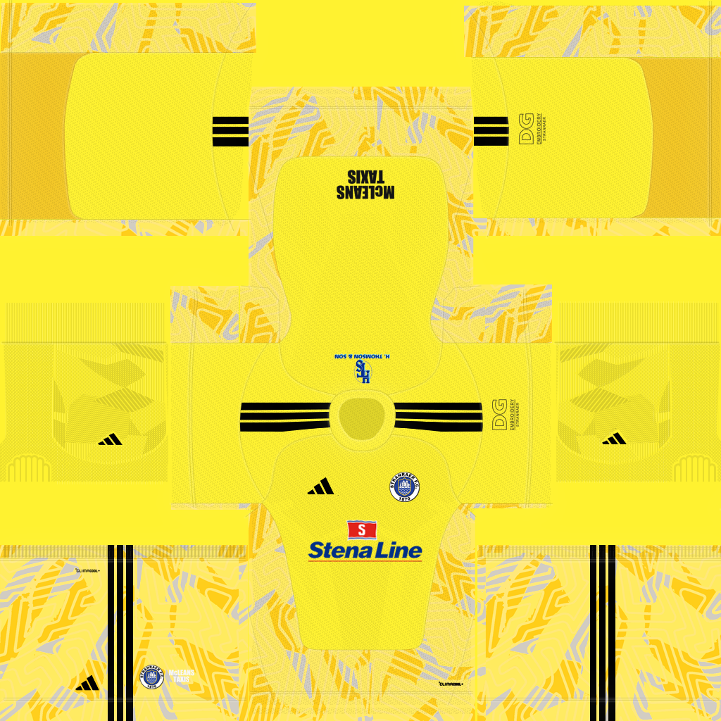 Stranraer Away GK kit