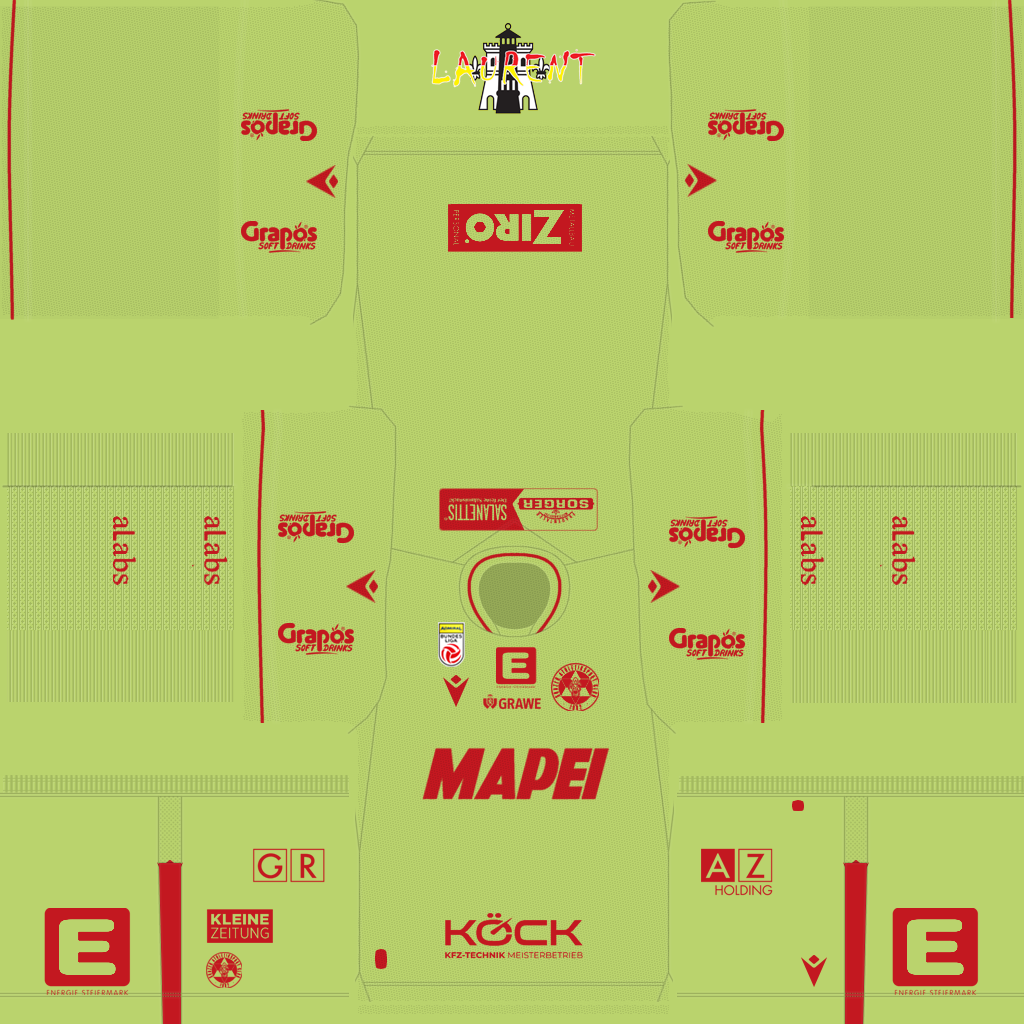 Uniforme Terceiro Goleiro do Grazer AK 1902