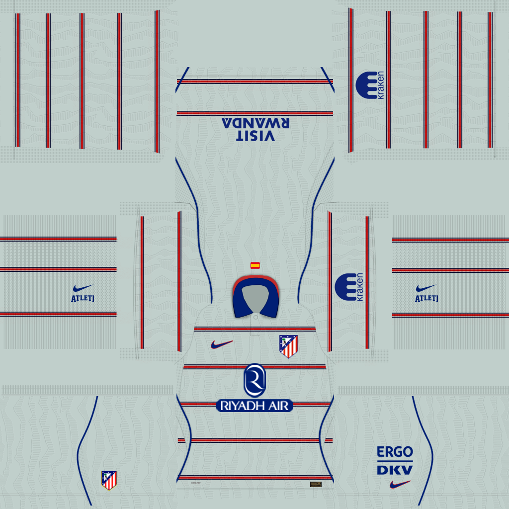 Atlético de Madrid Üçüncü 3D forması