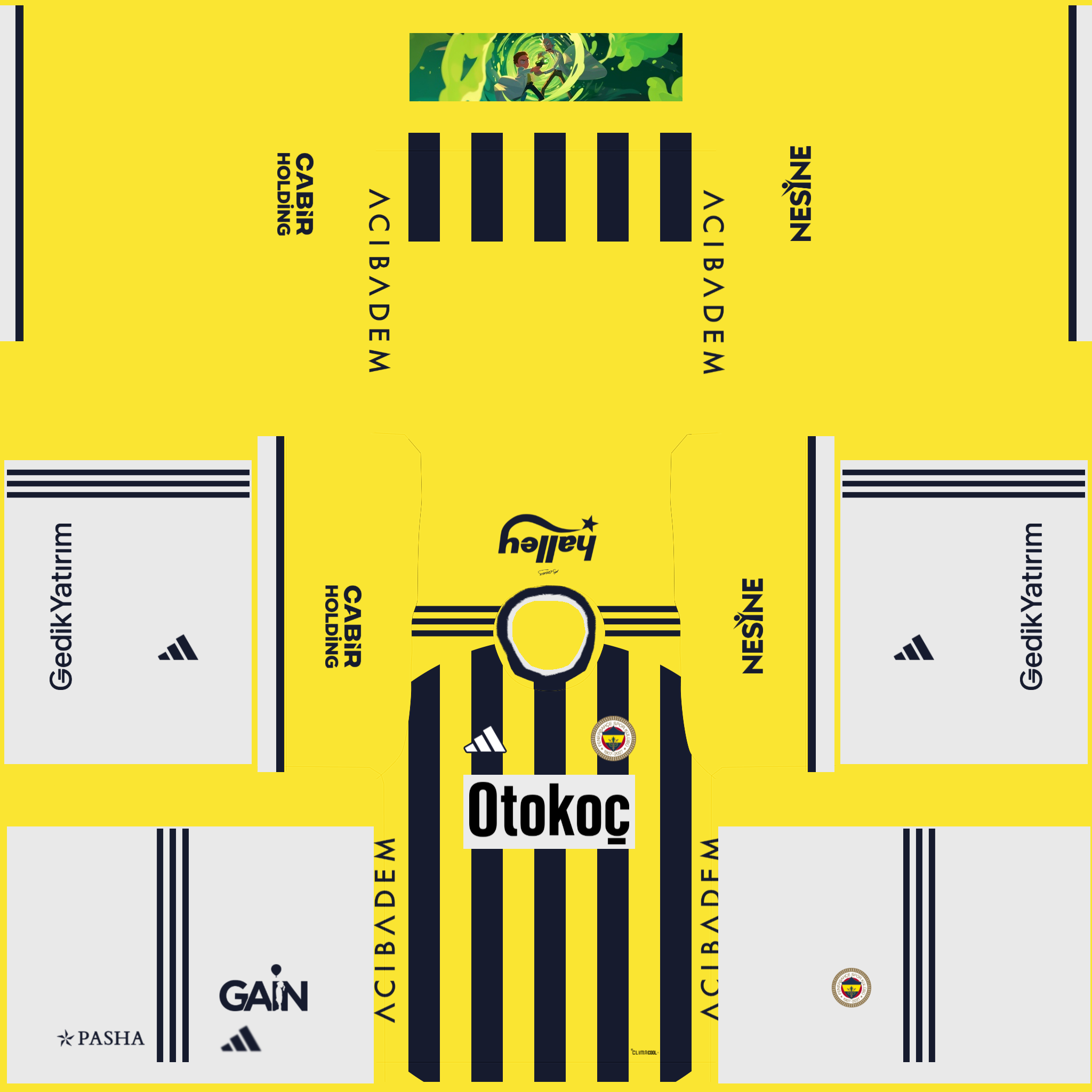 Fenerbahçe İç Saha 3D forması