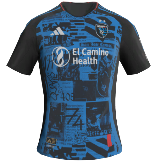 San Jose Earthquakes Home 2D kit