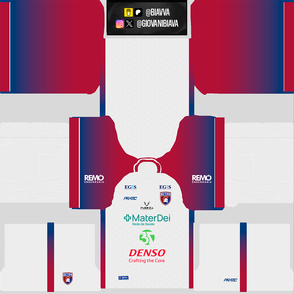 Uniforme Reserva 3D do Betim Futebol