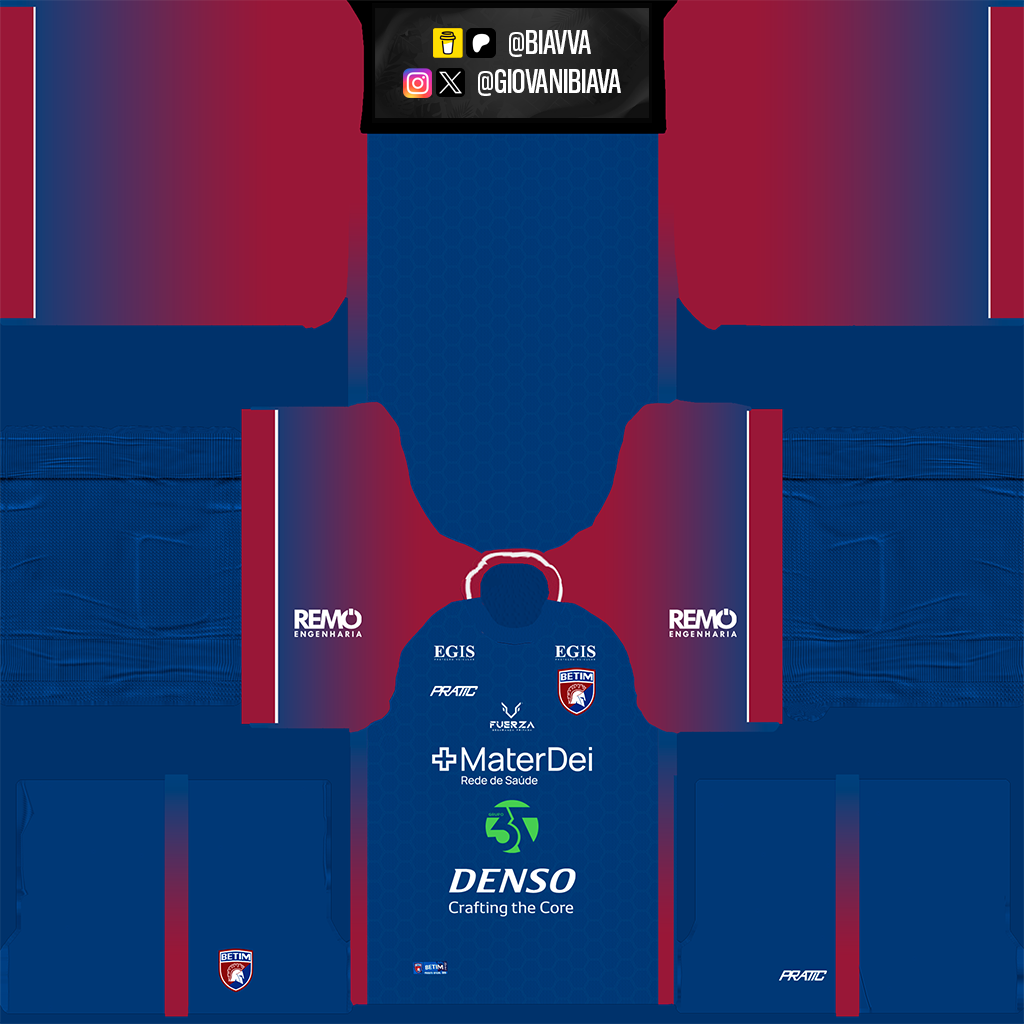Uniforme Principal 3D do Betim Futebol