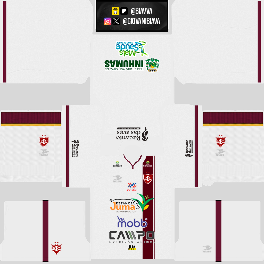 Equipación Visitante 3D del Inhumas