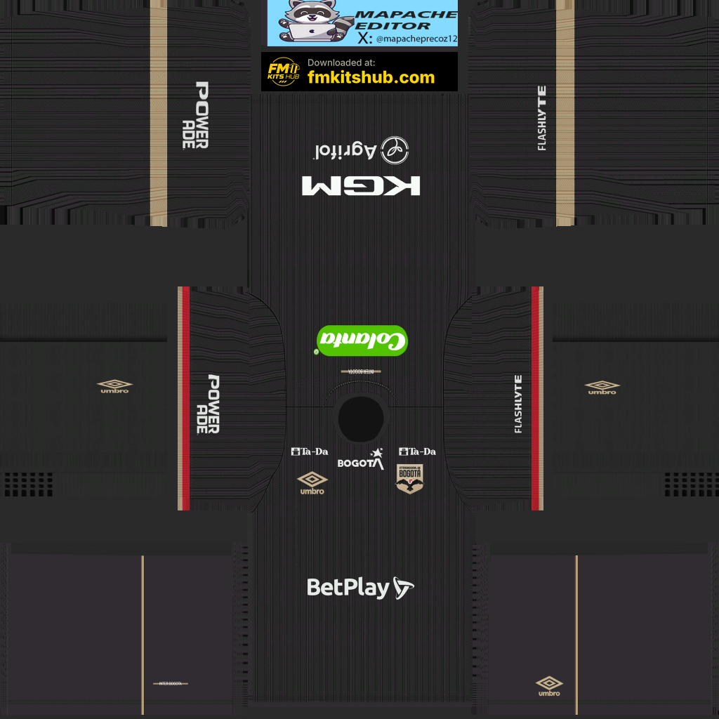 Internacional de Bogotá Away 3D kit