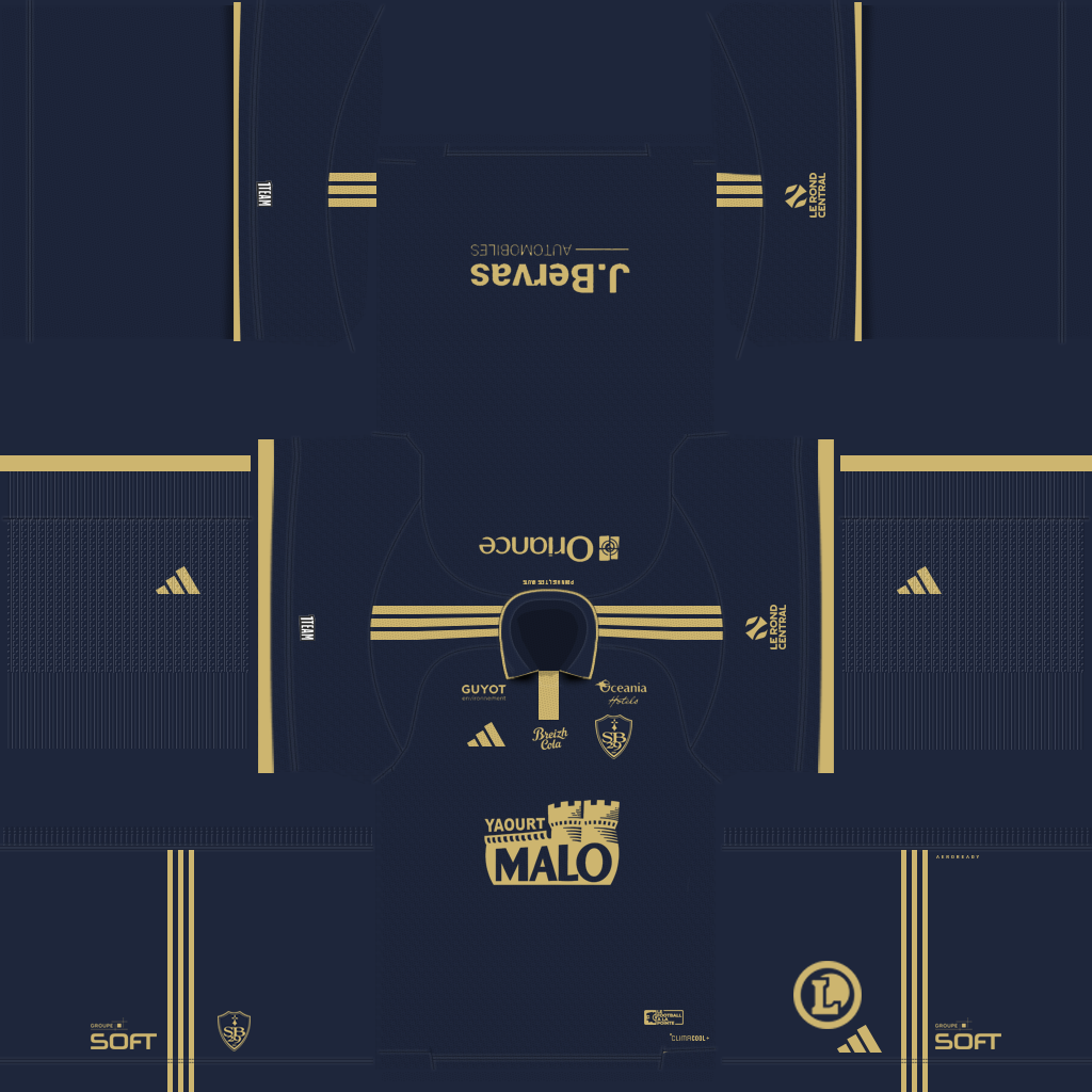 Equipación Tercera 3D del Brest