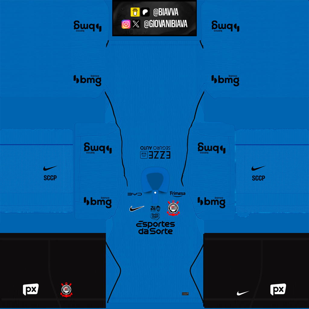 Equipación Visitante Portero del Corinthians