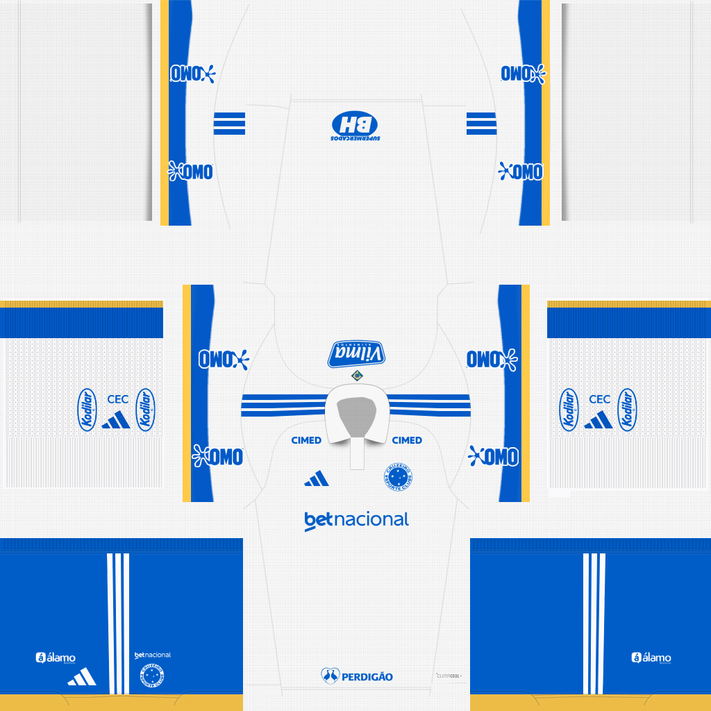 Equipación Tercera 3D del Cruzeiro