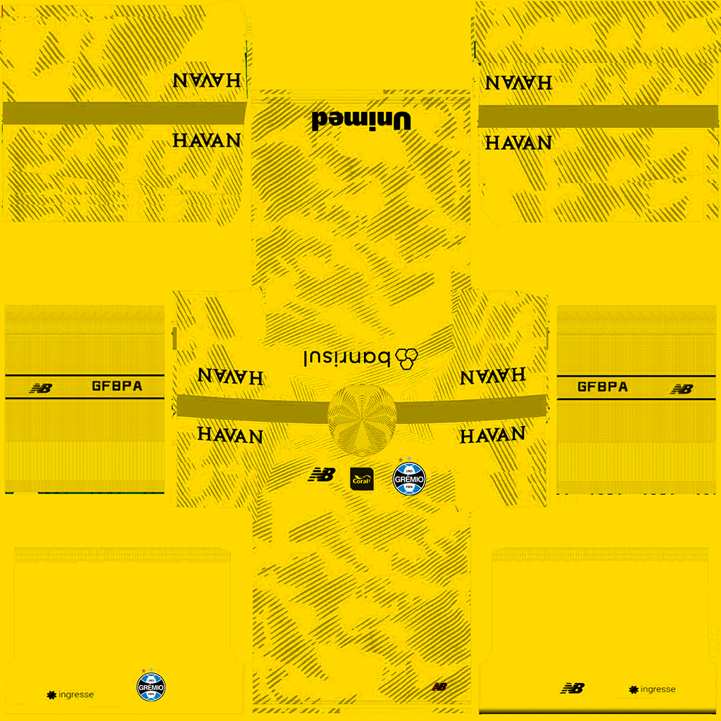 Uniforme Reserva Goleiro do Grêmio