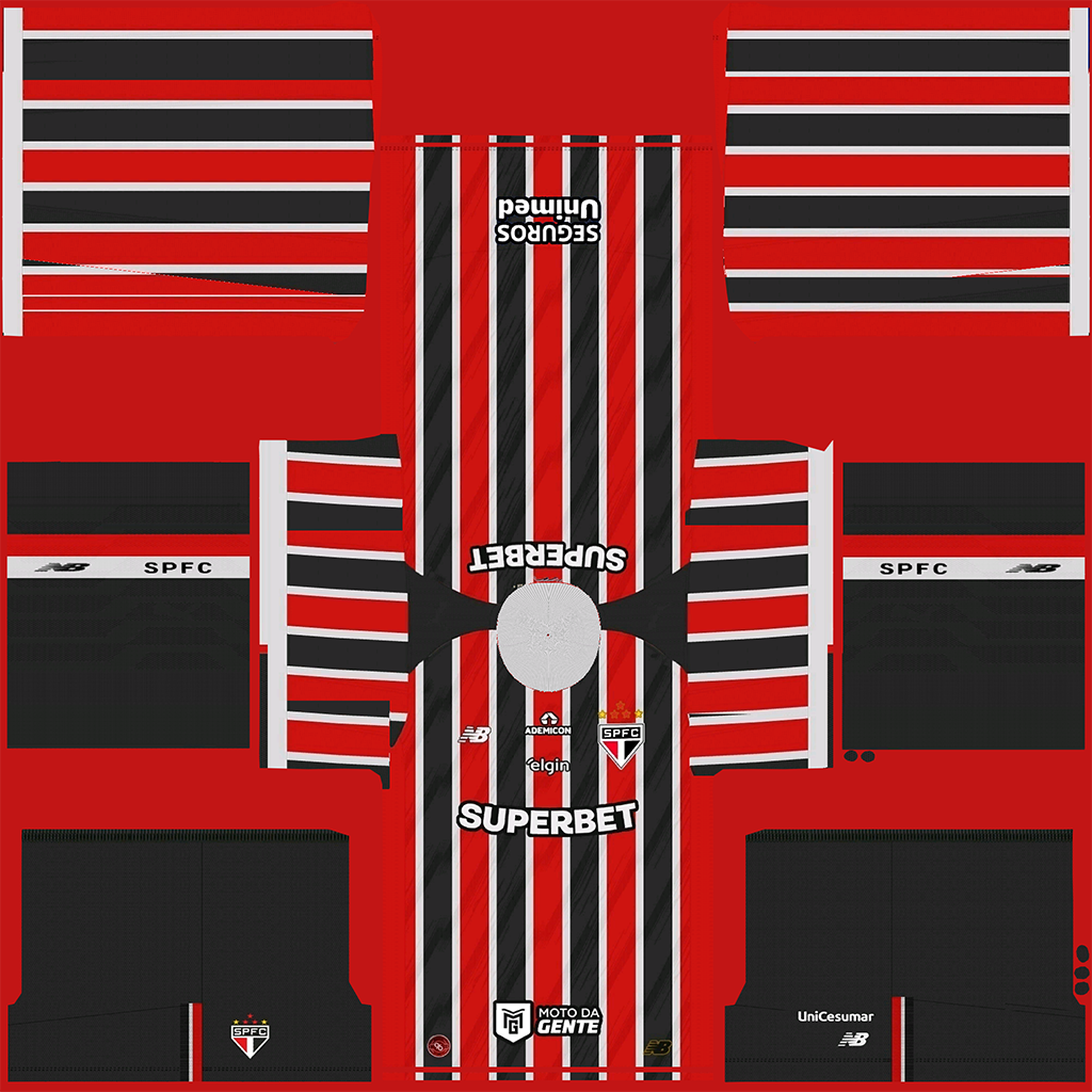Equipación Visitante 3D del São Paulo