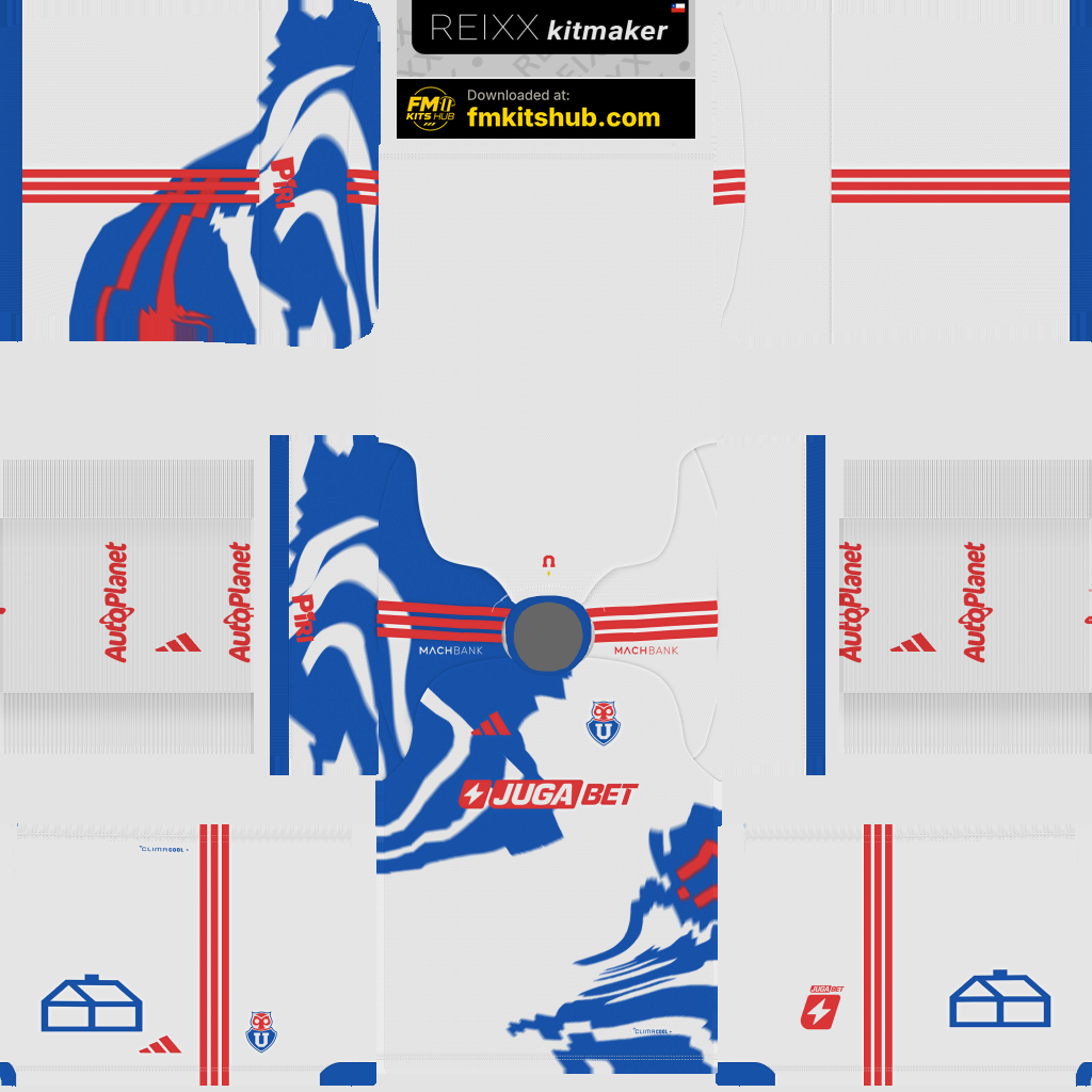 Universidad de Chile Away 3D kit