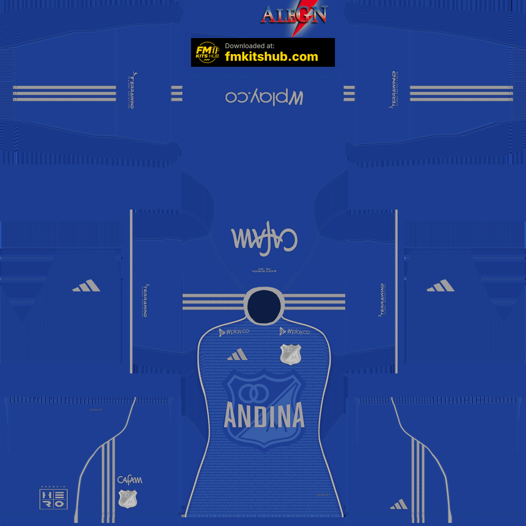Millonarios Home 3D kit
