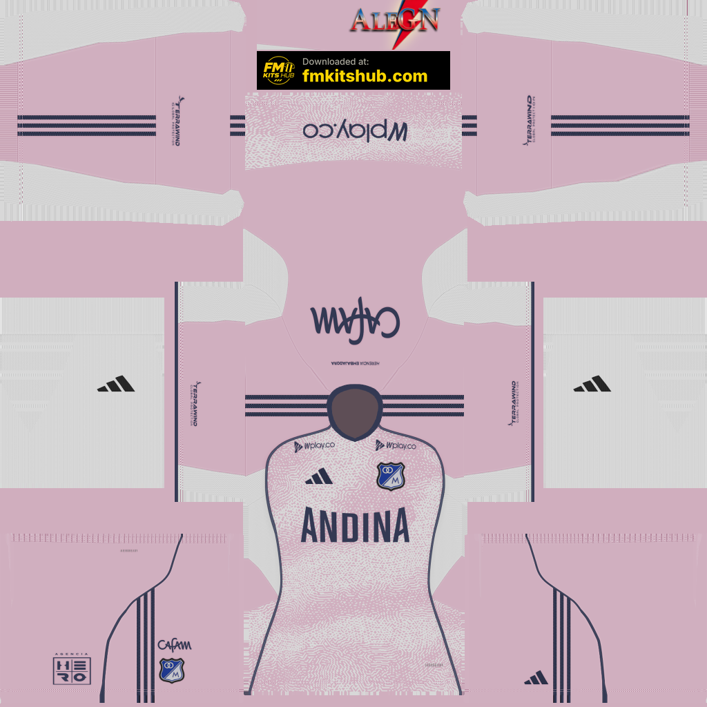 Millonarios Third 3D kit