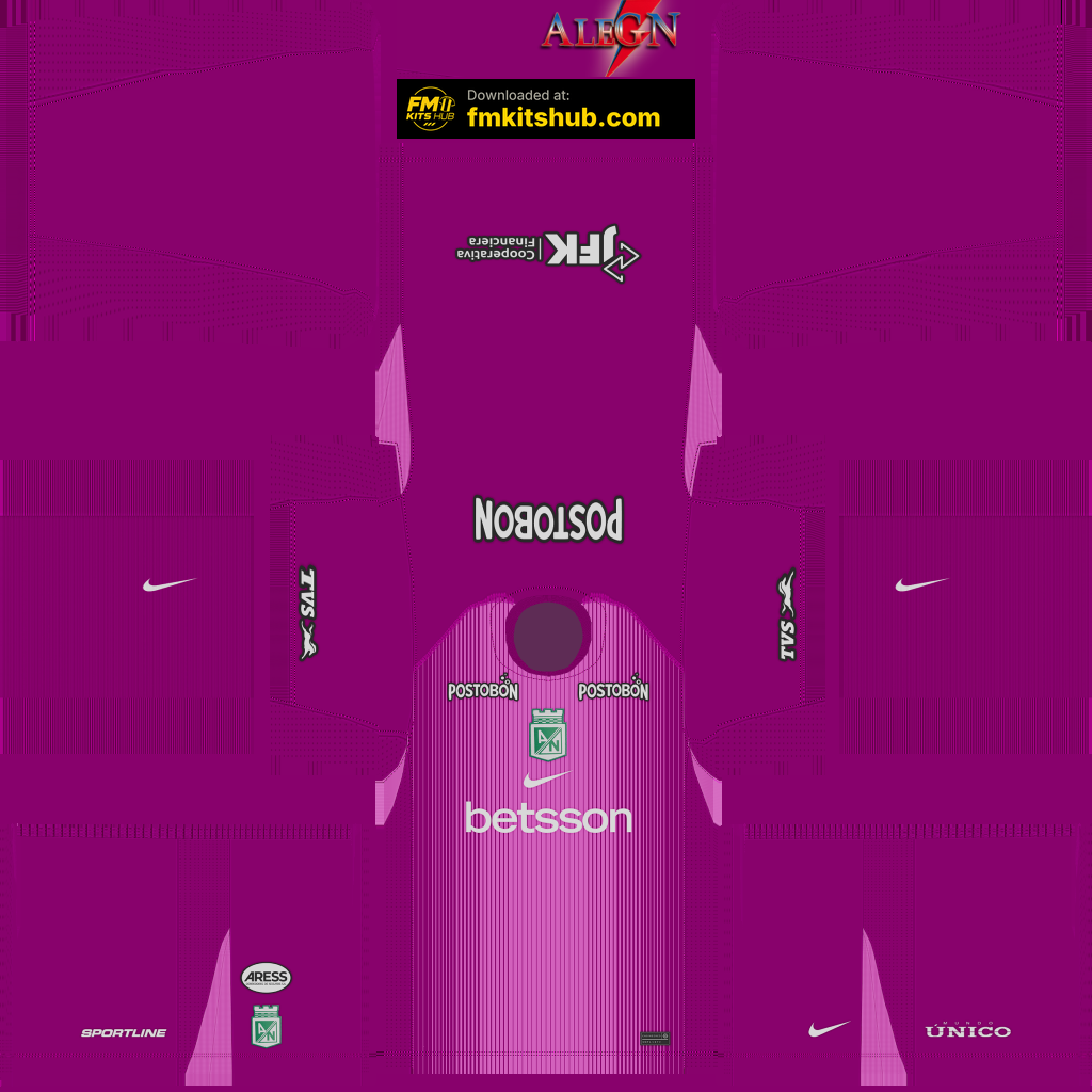 Atlético Nacional Home GK kit