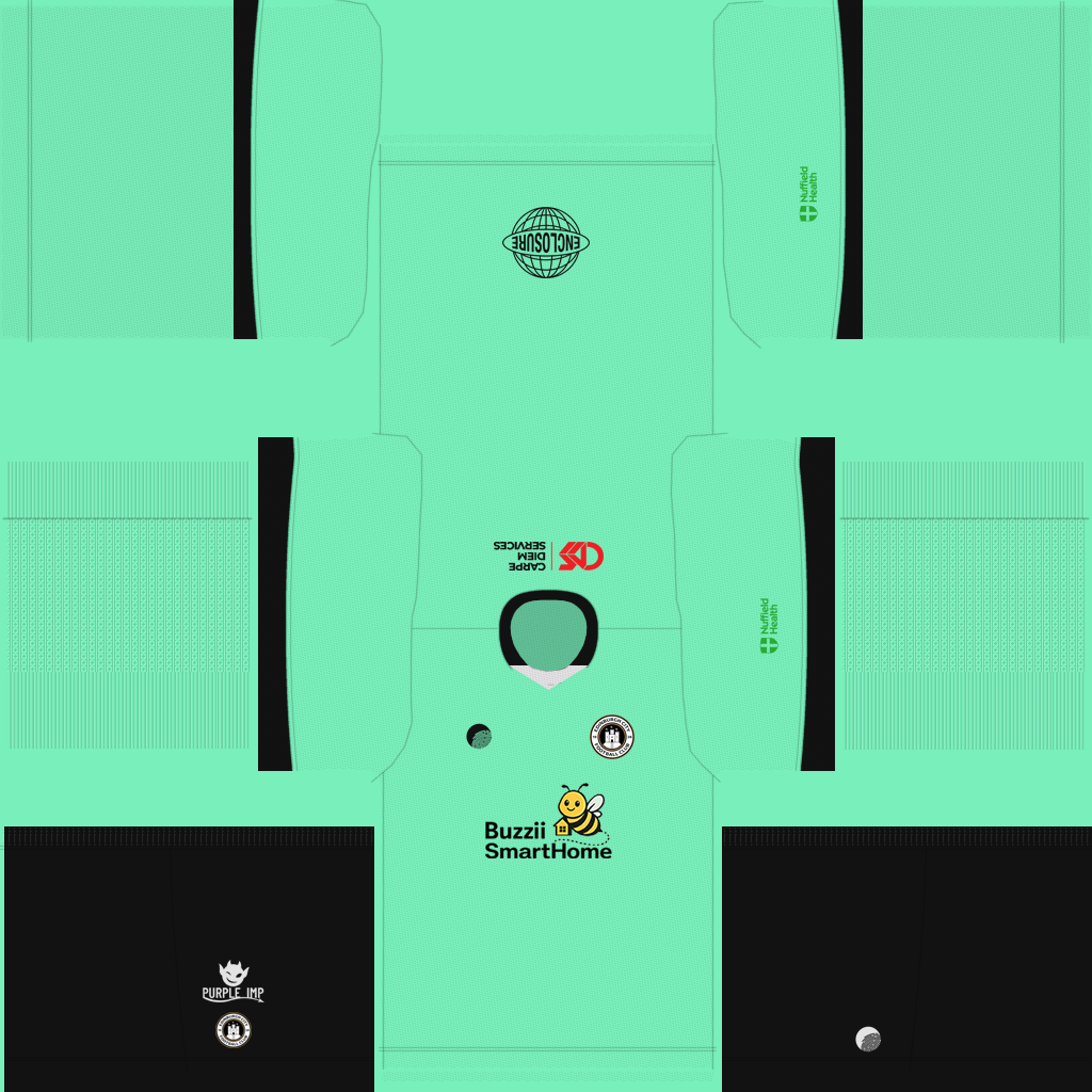Uniforme Principal Goleiro do FC Edinburgh