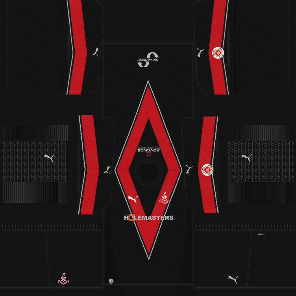 Airdrieonians Deplasman 3D forması