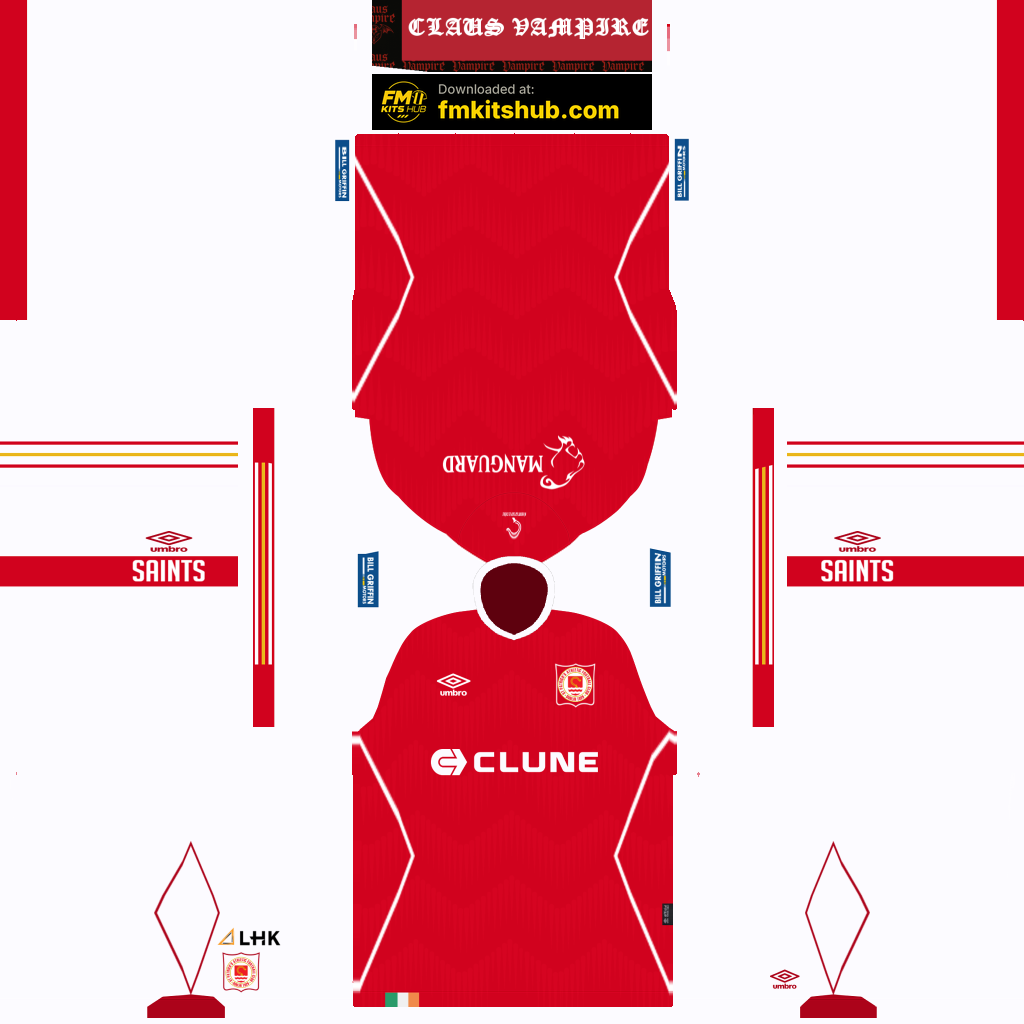 St Patrick's Athletic Home 3D kit