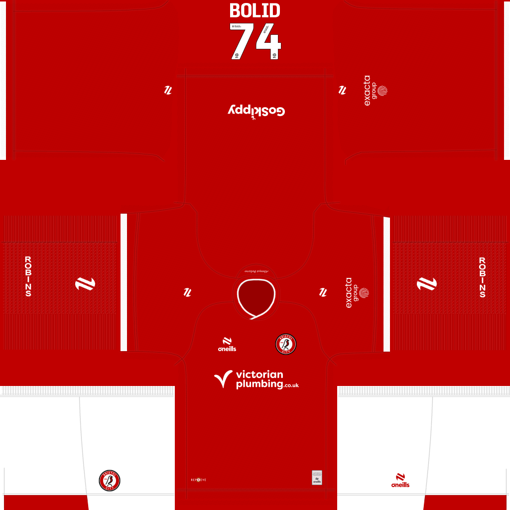 Bristol City İç Saha 3D forması