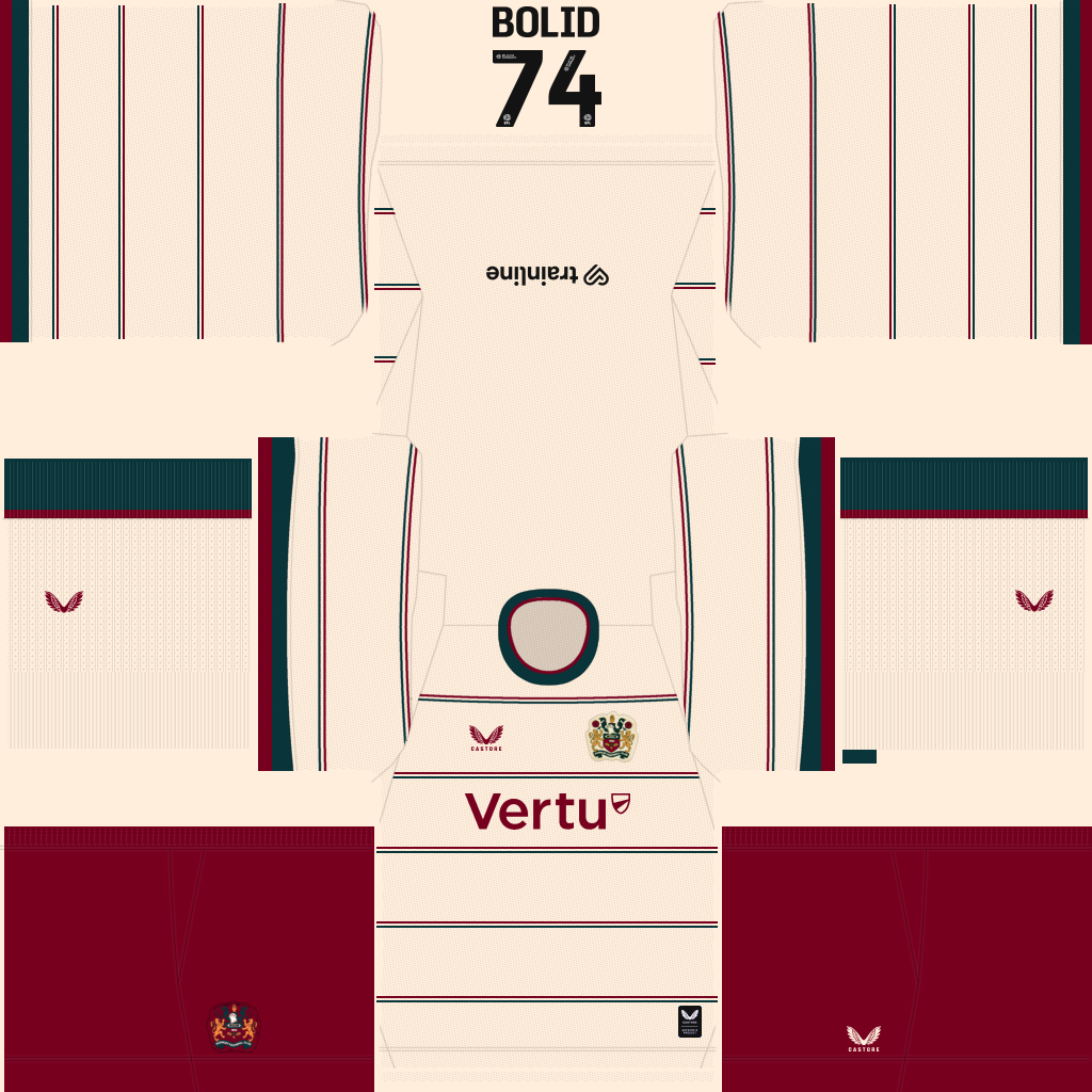 Equipación Visitante 3D del Burnley
