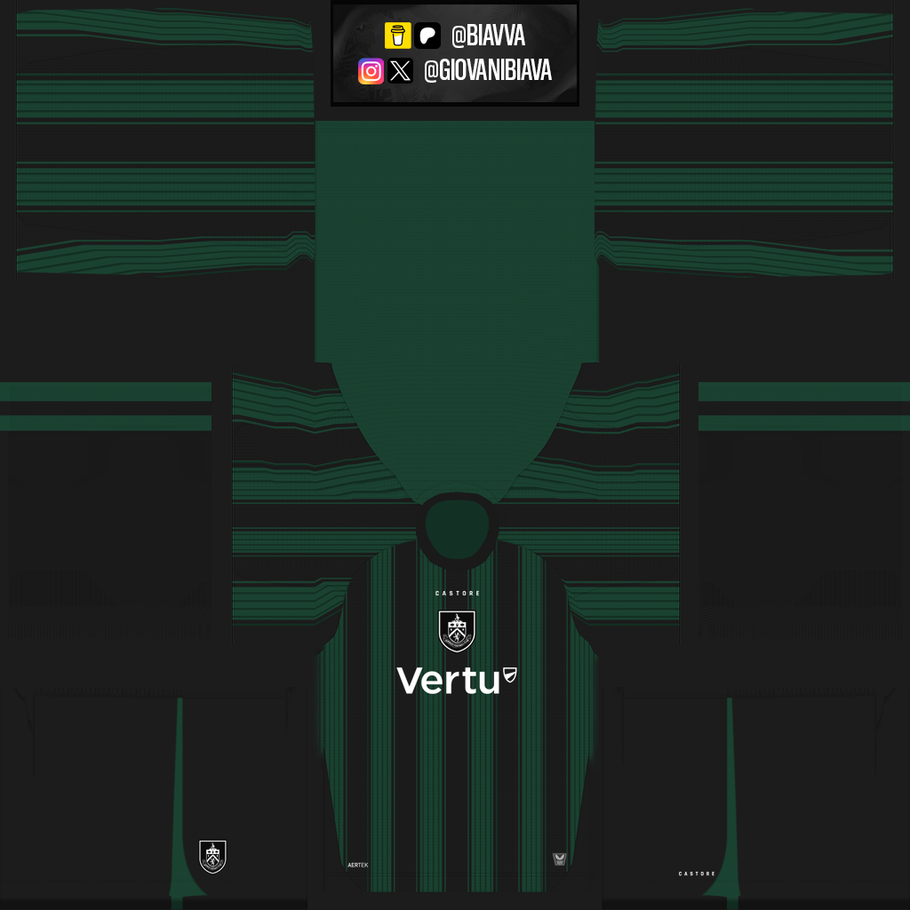 Equipación Tercera 3D del Burnley
